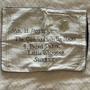 Pottery Barn Harry Potter Acceptance Letter Pillow Case